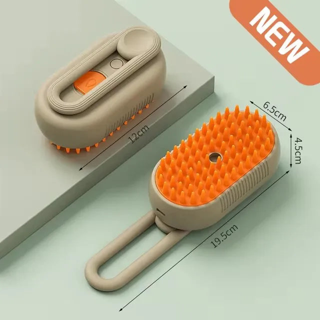 3-in-1 Dog Hair Brush Cat Hair Brush Steam Relaxing